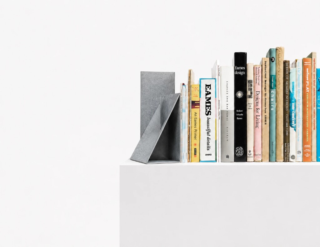 Fifteen folded-steel PCSB bookends — Philip Cronerud